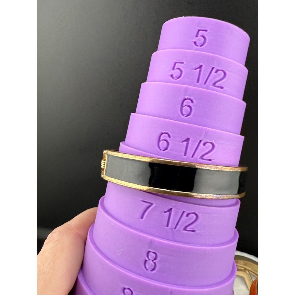 Vintage Stackable Enamel Bangle Set - image 2